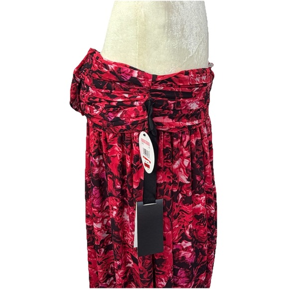 Giambattista Valli Impulse Strapless Floral Maxi Dress SZ 10 Bow Party Cocktail - Picture 10 of 12